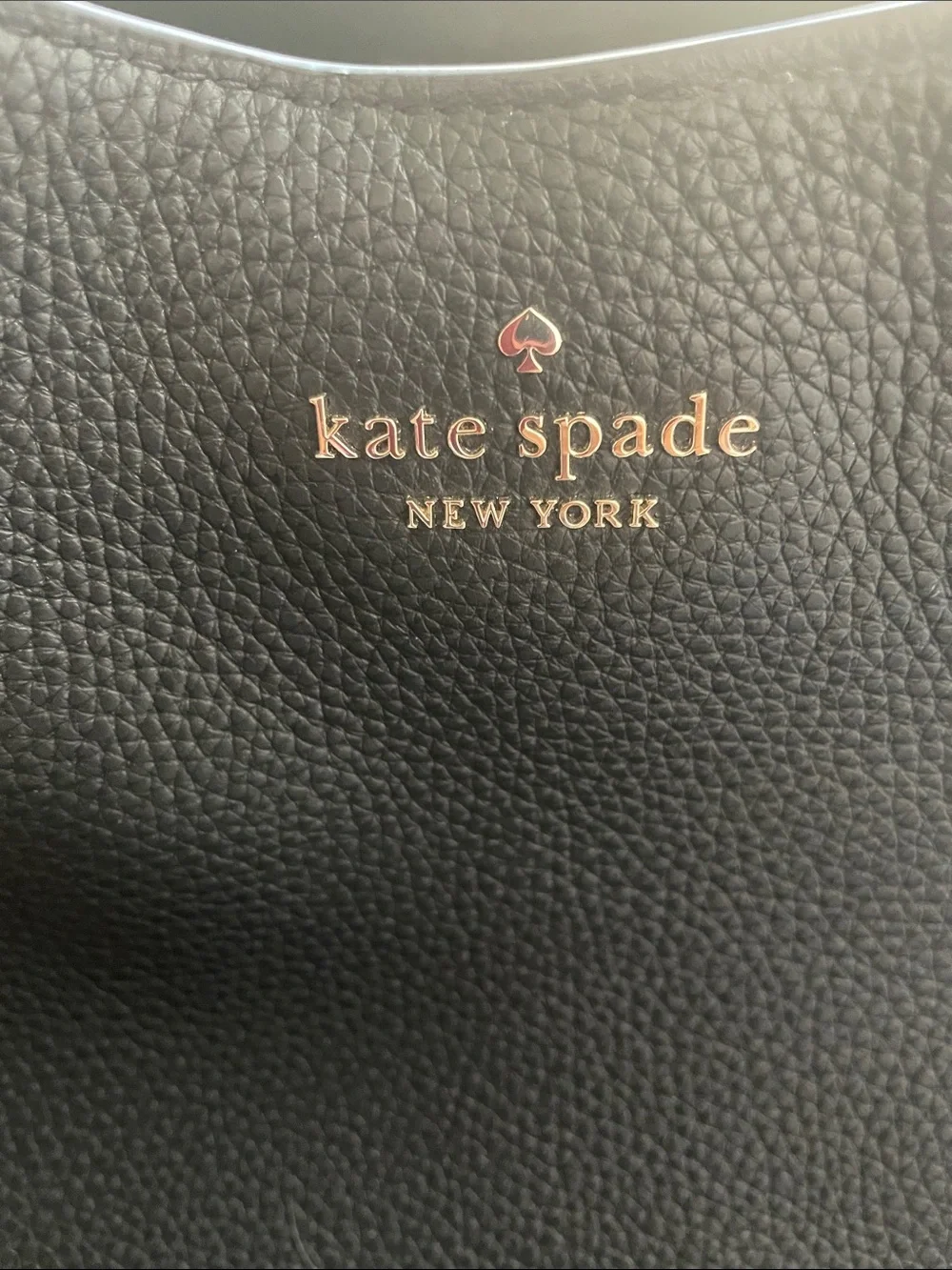 kate spade Black Pebbled LENA Shoulder Bag